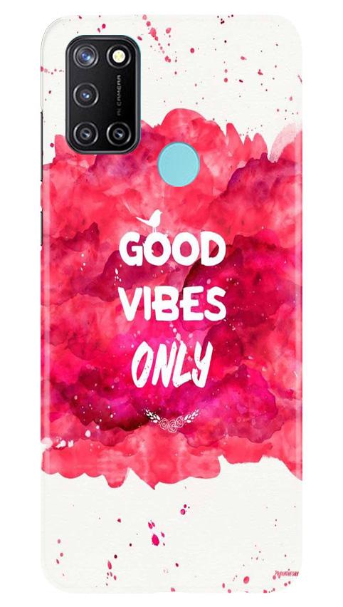 Good Vibes Only Mobile Back Case for Realme 7i (Design - 393)