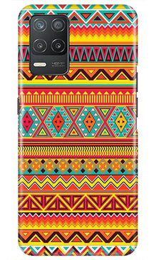 Zigzag line pattern Mobile Back Case for Narzo 30 5G (Design - 4)