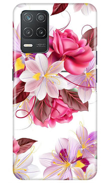 Beautiful flowers Mobile Back Case for Realme 8 5G (Design - 23)