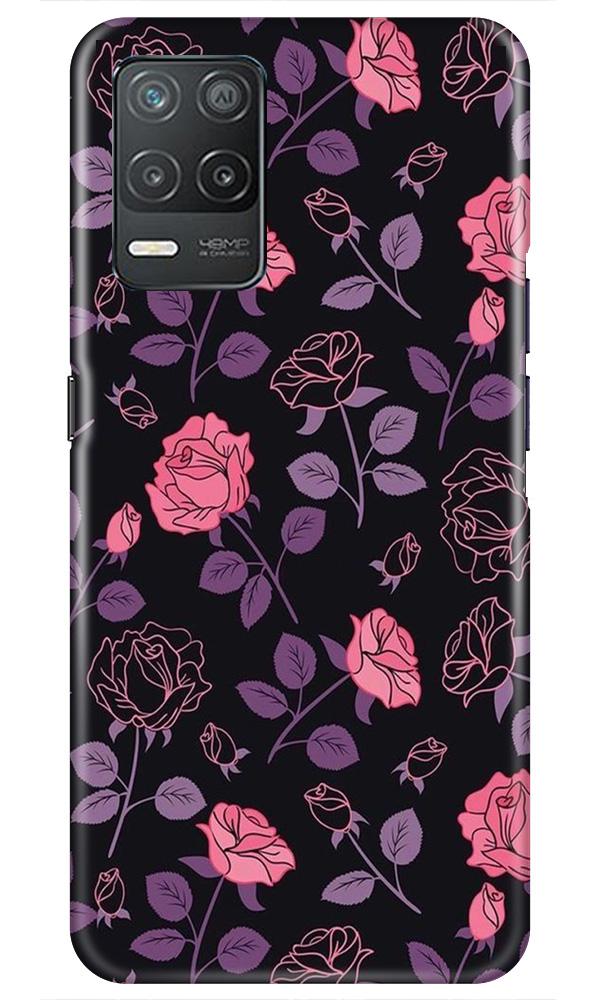 Rose Black Background Case for Realme 8 5G