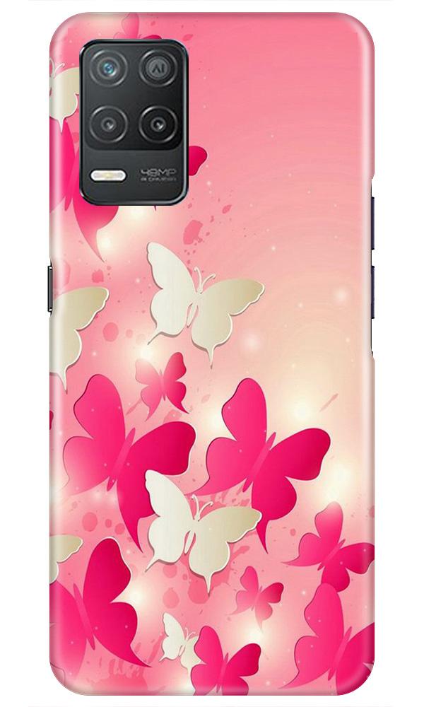 White Pick Butterflies Case for Realme 8 5G