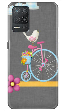 Sparron with cycle Mobile Back Case for Realme 8 5G (Design - 34)