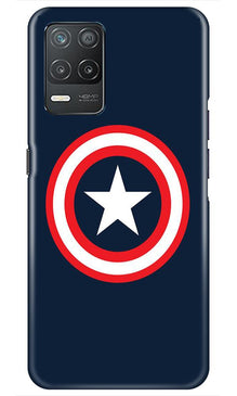 Captain America Mobile Back Case for Realme 8 5G (Design - 42)