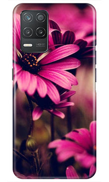 Purple Daisy Mobile Back Case for Realme 8 5G (Design - 65)