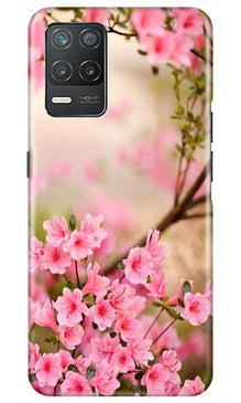 Pink flowers Mobile Back Case for Narzo 30 5G (Design - 69)