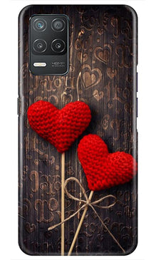 Red Hearts Mobile Back Case for Realme 8 5G (Design - 80)