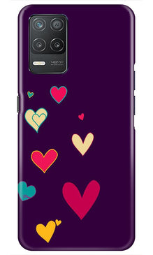 Purple Background Mobile Back Case for Realme 8 5G  (Design - 107)