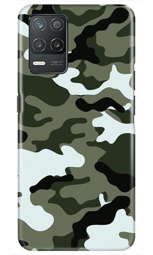 Army Camouflage Mobile Back Case for Realme 8 5G  (Design - 108)