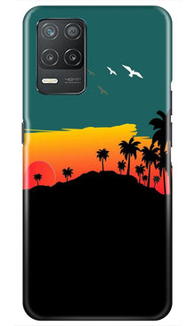 Sky Trees Mobile Back Case for Realme 8 5G (Design - 191)