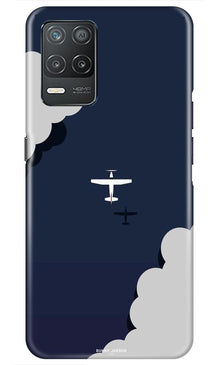 Clouds Plane Mobile Back Case for Realme 8 5G (Design - 196)