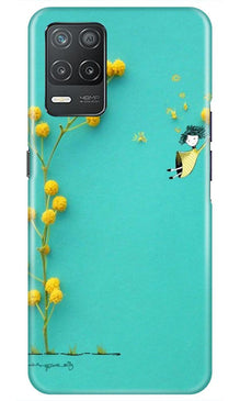 Flowers Girl Mobile Back Case for Realme 8 5G (Design - 216)