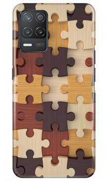 Puzzle Pattern Mobile Back Case for Realme 8 5G (Design - 217)