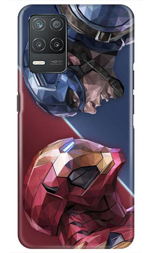 Ironman Captain America Mobile Back Case for Realme 8 5G (Design - 245)