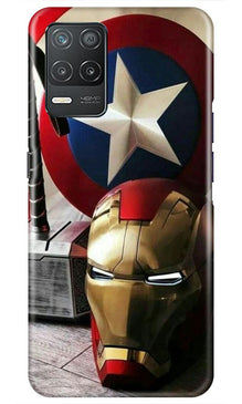 Ironman Captain America Mobile Back Case for Narzo 30 5G (Design - 254)