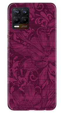 Purple Backround Mobile Back Case for Realme 8 (Design - 22)