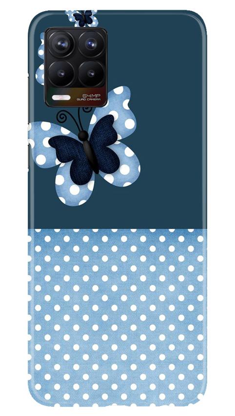 White dots Butterfly Case for Realme 8