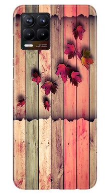 Wooden look2 Mobile Back Case for Realme 8 (Design - 56)