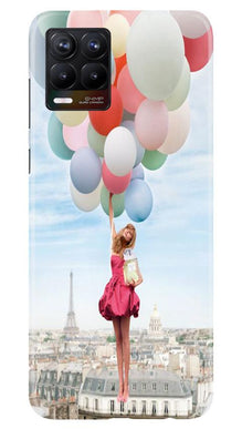 Girl with Baloon Mobile Back Case for Realme 8 (Design - 84)