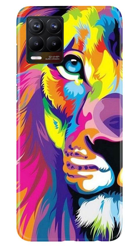 Colorful Lion Case for Realme 8 Pro(Design - 110)