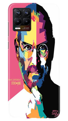 Steve Jobs Mobile Back Case for Realme 8  (Design - 132)