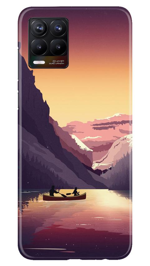 Mountains Boat Case for Realme 8 (Design - 181)