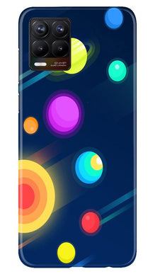 Solar Planet Mobile Back Case for Realme 8 (Design - 197)