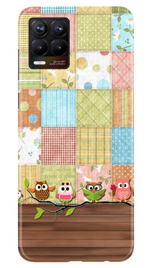 Owls Mobile Back Case for Realme 8 (Design - 202)