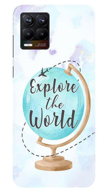 Explore the World Mobile Back Case for Realme 8 (Design - 207)