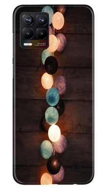 Party Lights Mobile Back Case for Realme 8 (Design - 209)