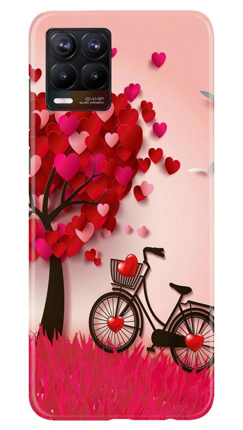 Red Heart Cycle Case for Realme 8 Pro (Design No. 222)