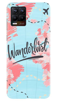 Wonderlust Travel Mobile Back Case for Realme 8 (Design - 223)