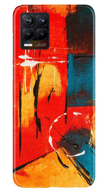 Modern Art Mobile Back Case for Realme 8 (Design - 239)