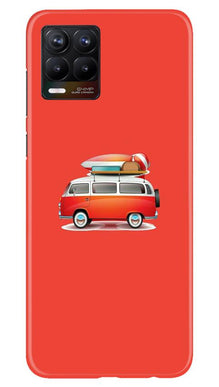 Travel Bus Mobile Back Case for Realme 8 (Design - 258)