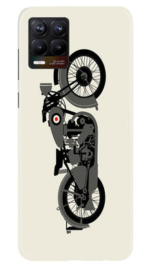 MotorCycle Mobile Back Case for Realme 8 (Design - 259)