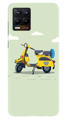 Vintage Scooter Mobile Back Case for Realme 8 (Design - 260)