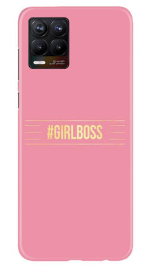 Girl Boss Pink Mobile Back Case for Realme 8 (Design - 263)