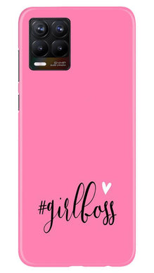 Girl Boss Pink Mobile Back Case for Realme 8 (Design - 269)