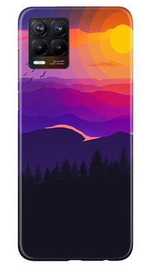 Sun Set Mobile Back Case for Realme 8 (Design - 279)