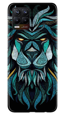 Lion Mobile Back Case for Realme 8 Pro (Design - 314)