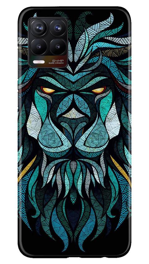 Lion Mobile Back Case for Realme 8 Pro (Design - 314)