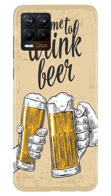 Drink Beer Mobile Back Case for Realme 8 Pro (Design - 328)