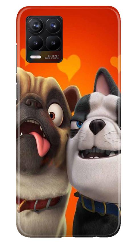 Dog Puppy Mobile Back Case for Realme 8 Pro (Design - 350)