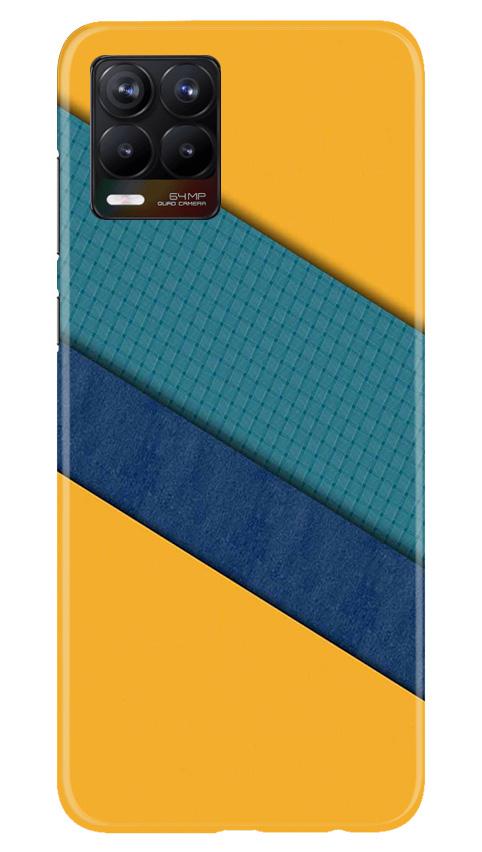 Diagonal Pattern Mobile Back Case for Realme 8 Pro (Design - 370)