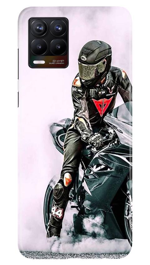 Biker Mobile Back Case for Realme 8 Pro (Design - 383)