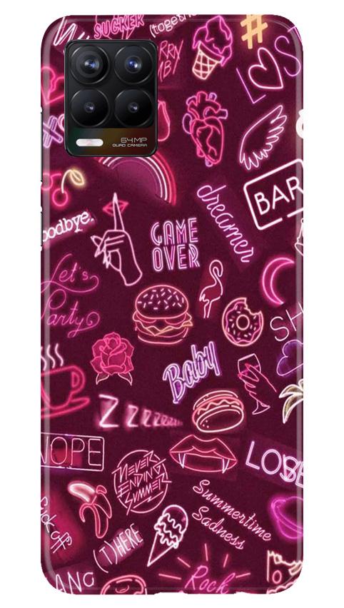 Party Theme Mobile Back Case for Realme 8 Pro (Design - 392)