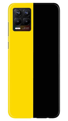 Black Yellow Pattern Mobile Back Case for Realme 8 Pro (Design - 397)