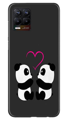 Panda Love Mobile Back Case for Realme 8 Pro (Design - 398)