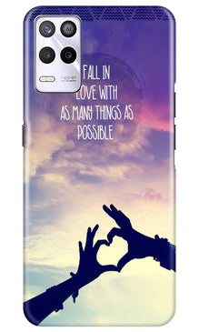 Fall in love Mobile Back Case for Realme 9 5G (Design - 50)