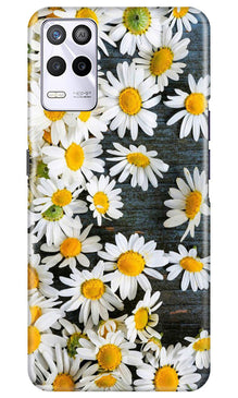 White flowers2 Mobile Back Case for Realme 9 5G (Design - 62)