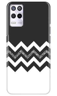 Black white Pattern2Mobile Back Case for Realme 9 5G (Design - 83)